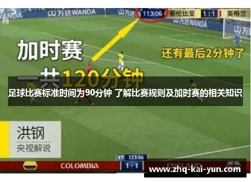 足球比赛标准时间为90分钟 了解比赛规则及加时赛的相关知识