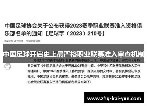 中国足球开启史上最严格职业联赛准入审查机制